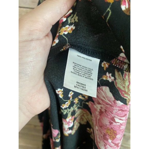 BP Midi Slip Dress Pink Shock Spaced Tea Rose Size Small - Picture 6 of 8